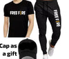 2 Pcs Men's Fabric : Dri Fit Track Suit With Cap As A Gift